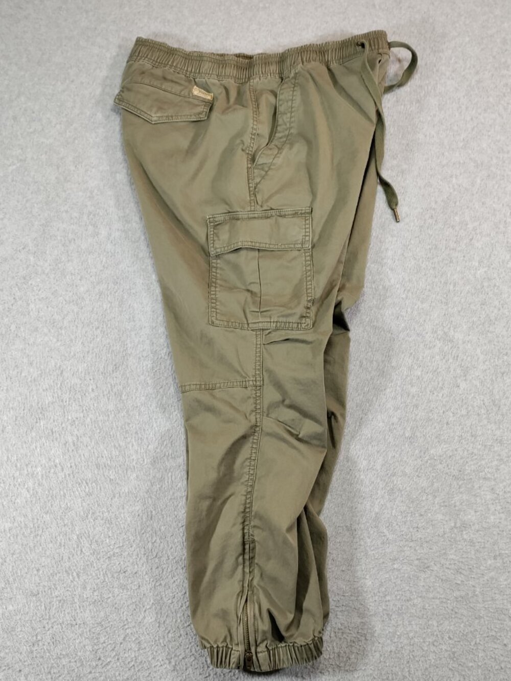 Polo Ralph Lauren Mens M Cropped Ankle Zip Utility Cargo Joggers Pants Green - Picture 4 of 12